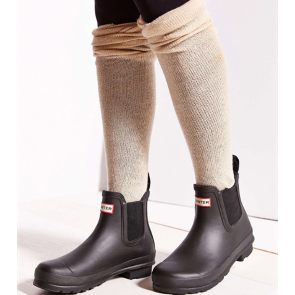 Short Hunter Booties Matte Black